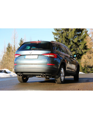 VW Tiguan II Diesel – 4motion Silenziatore posteriore con uscite destra e sinistra (Cod. F-SK12002