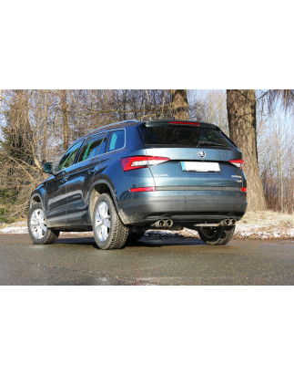 VW Tiguan II Diesel – 4motion Silenziatore posteriore con uscite destra e sinistra (Cod. F-SK12002