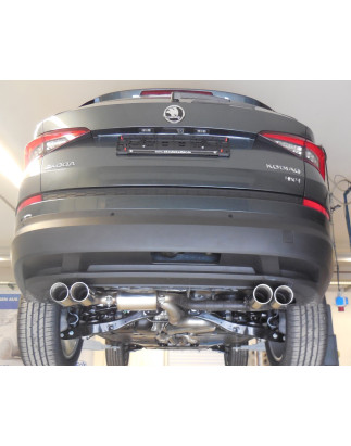 VW Tiguan II Diesel – 4motion Silenziatore posteriore con uscite destra e sinistra (Cod. F-SK12001