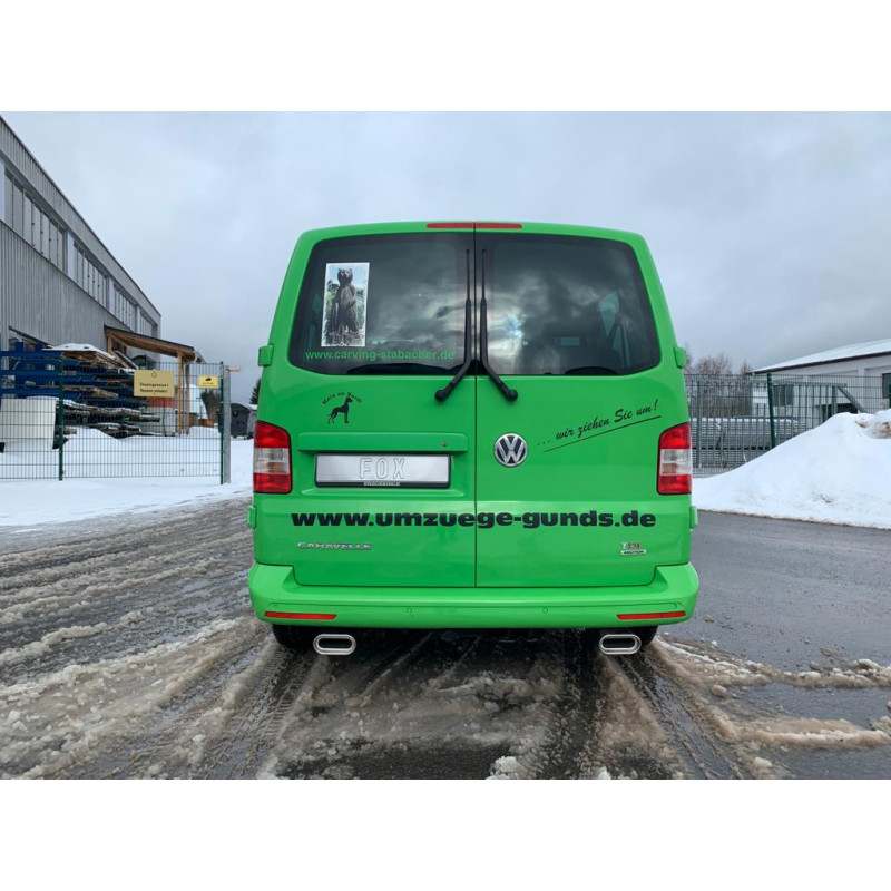 VW Bus T5/ T6 4motion Silenziatore posteriore con uscite destra e sinistra (duplex) – 160x8 (Cod. 