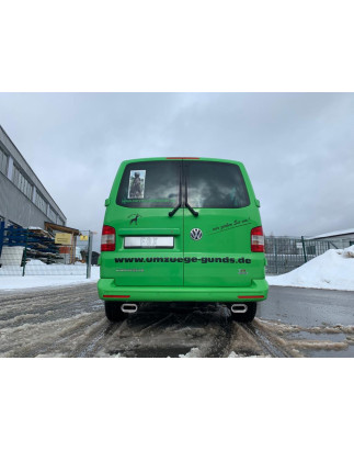 VW Bus T5/ T6 4motion Silenziatore posteriore con uscite destra e sinistra (duplex) – 160x8 (Cod. 