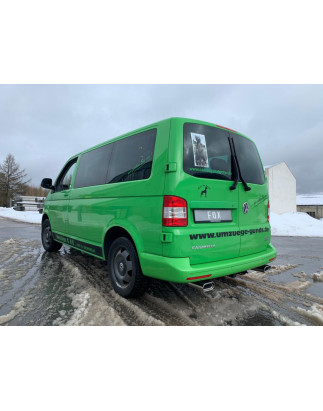 VW Bus T5/ T6 4motion Silenziatore posteriore con uscite destra e sinistra (duplex) – 160x8 (Cod. 