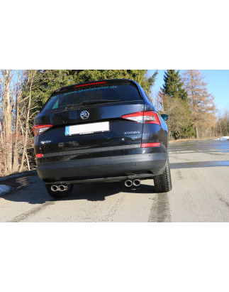 Skoda Kodiaq 4x4 Silenziatore posteriore con uscite destra e sinistra (duplex)x88x74 ty (Cod. F-SK12
