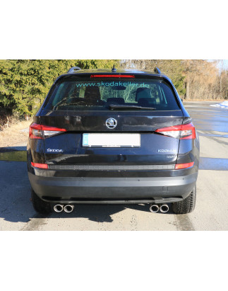Skoda Kodiaq 4x4 Silenziatore posteriore con uscite destra e sinistra (duplex)x88x74 ty (Cod. F-SK12