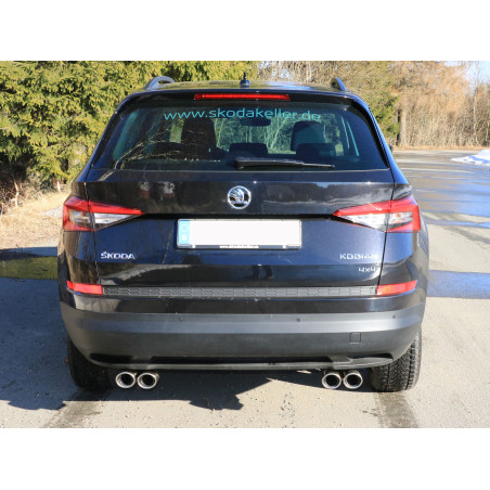 Skoda Kodiaq 4x4 Silenziatore posteriore con uscite destra e sinistra (duplex)x88x74 ty (Cod. F-SK12