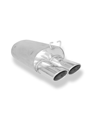 Mercedes SL Tipo R129 Silenziatore posteriore Ø70mm – 2x80 Tipo 13 (Cod. F-MB132002-748)