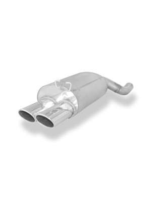 Mercedes SL Tipo R129 Silenziatore posteriore Ø70mm – 2x80 Tipo 13 (Cod. F-MB132002-748)