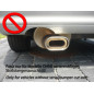 Mercedes SL Tipo R129 Silenziatore posteriore Ø70mm – 160x80 Tipo 53 (Cod. F-MB132002-597)
