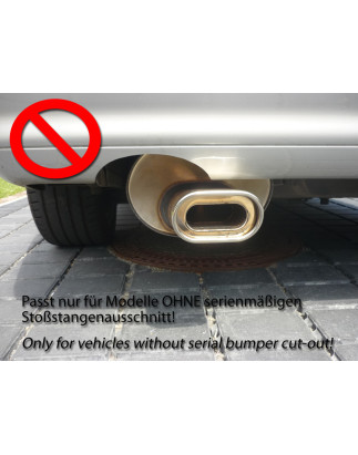Mercedes SL Tipo R129 Silenziatore posteriore Ø70mm – 135x80 Tipo 53 (Cod. F-MB132002-593)