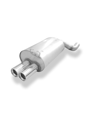 Mercedes SL Tipo R129 Silenziatore posteriore Ø70mm – 2x80 Tipo 13 (Cod. F-MB132002-070)