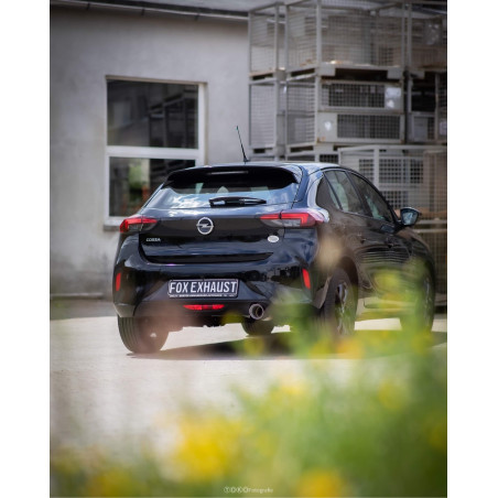 Opel Corsa F Silenziatore posteriore and Silenziatore anteriore – 1x100 tipo (Cod. F-OP035001-293-