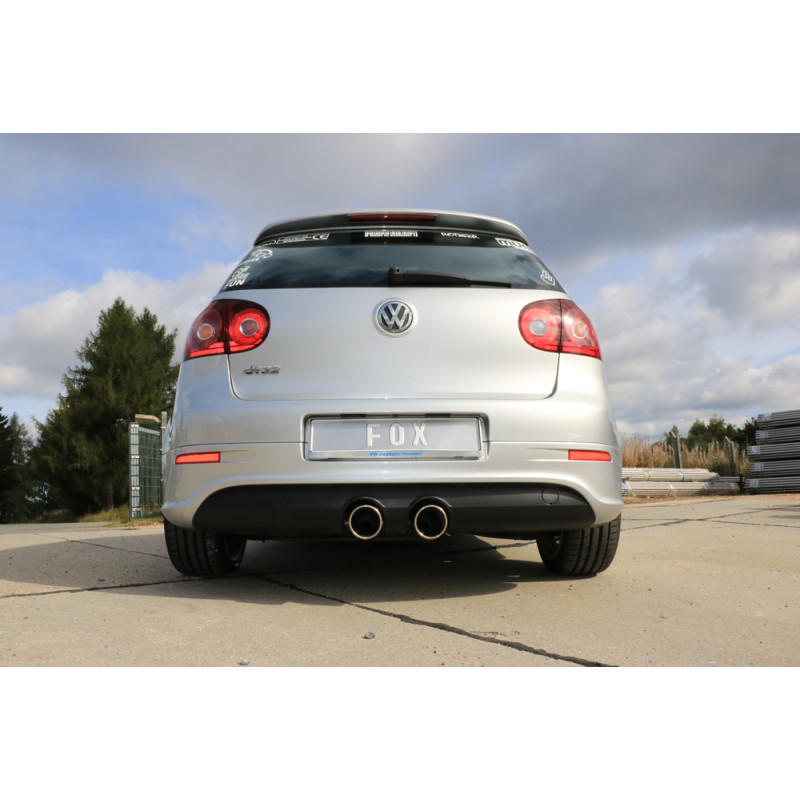VW Golf V R32 Silenziatore posteriore uscita contig – 2x100 Tipo 16 (Cod. F-VW054232-134)