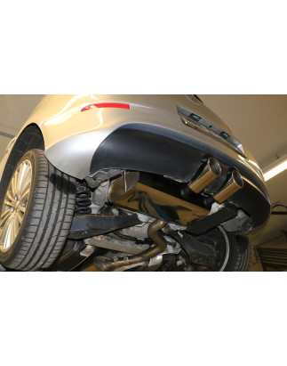 VW Golf V R32 Silenziatore posteriore uscita contig – 2x100 Tipo 16 (Cod. F-VW054232-134)