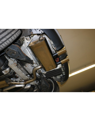 VW Golf V R32 Silenziatore posteriore uscita contig – 2x100 Tipo 16 (Cod. F-VW054232-134)
