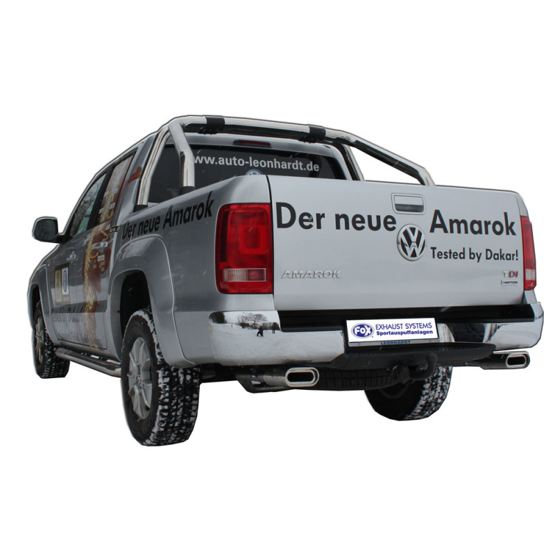 VW Amarok 4x4 Silenziatore posteriore con uscite destra e sinistra (duplex) – 160x80 Tipo 5 (Cod. 