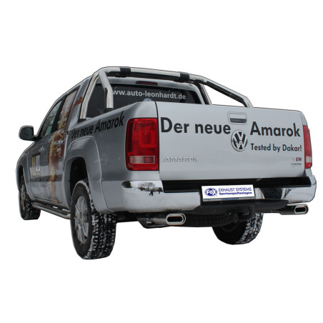VW Amarok 4x4 Silenziatore posteriore con uscite destra e sinistra (duplex) – 160x80 Tipo 5 (Cod. 