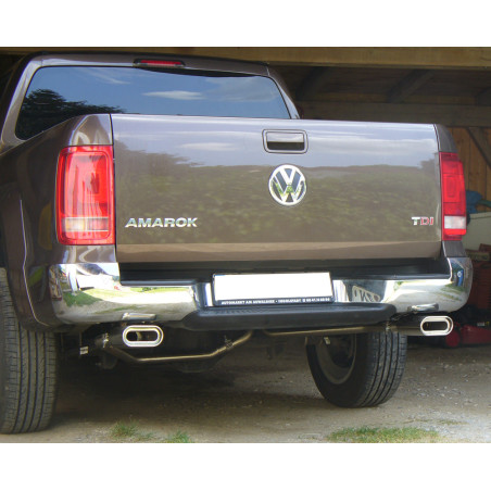 VW Amarok 4x4 Silenziatore posteriore con uscite destra e sinistra (duplex) – 160x80 Tipo 5 (Cod. 