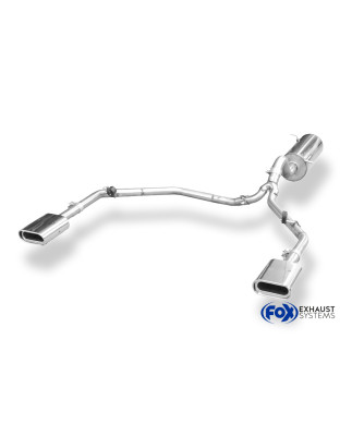 VW Amarok 4x4 Silenziatore posteriore con uscite destra e sinistra (duplex) – 160x80 Tipo 5 (Cod. 