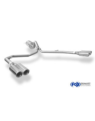 VW Amarok 4x4 Silenziatore posteriore con uscite destra e sinistra (duplex)x80 Tipo 17 (Cod. F-VW210