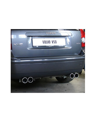 Volvo V50/ S40 II Silenziatore posteriore con uscite destra e sinistra (duplex)x76 tipo (Cod. F-VO03