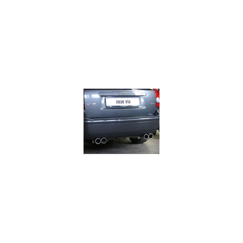Volvo V50/ S40 II Silenziatore posteriore con uscite destra e sinistra (duplex)x76 tipo (Cod. F-VO03