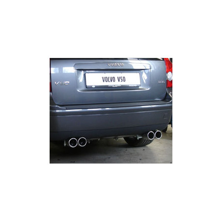 Volvo V50/ S40 II Silenziatore posteriore con uscite destra e sinistra (duplex)x76 tipo (Cod. F-VO03