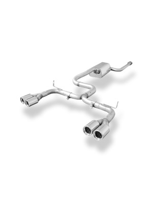 Volvo V50/ S40 II Silenziatore posteriore con uscite destra e sinistra (duplex)x76 tipo (Cod. F-VO03