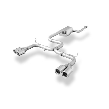 Volvo V50/ S40 II Silenziatore posteriore con uscite destra e sinistra (duplex)x76 tipo (Cod. F-VO03