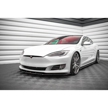 SPLITTER ANTERIORE V.1 Tesla Model S Facelift (Cod. M-TE-MODELS-1F-FD1G)
