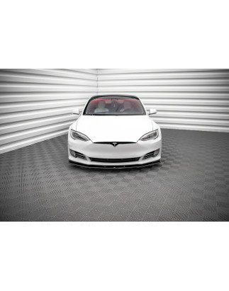 SPLITTER ANTERIORE V.1 Tesla Model S Facelift (Cod. M-TE-MODELS-1F-FD1G)