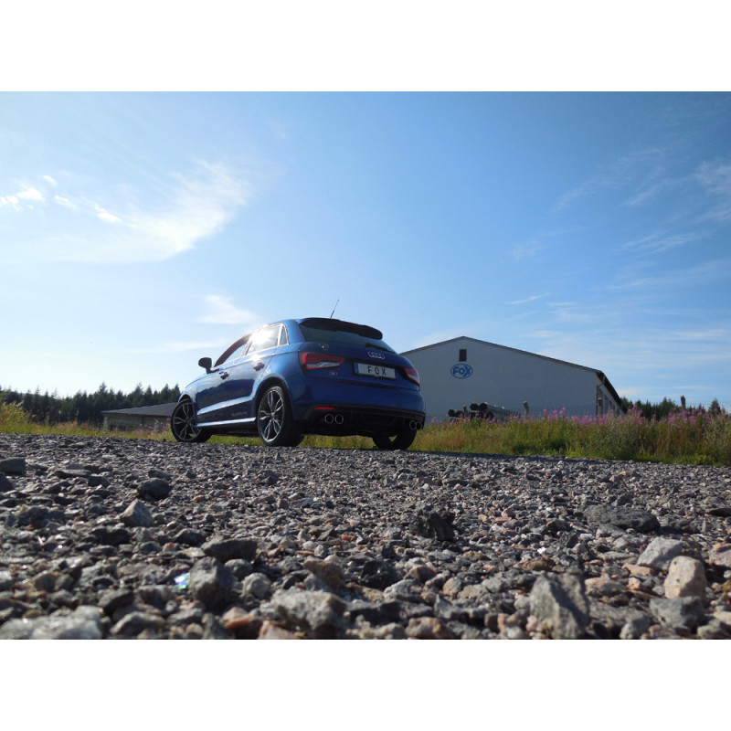 Audi S1 quattro Silenziatore posteriore con uscite destra e sinistra (duplex)x90 Tipo 1 (Cod. F-AU14