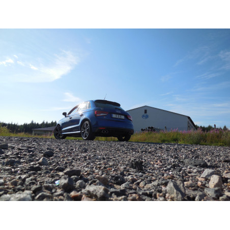 Audi S1 quattro Silenziatore posteriore con uscite destra e sinistra (duplex)x90 Tipo 1 (Cod. F-AU14