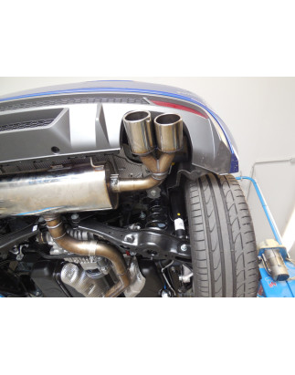 Audi S1 quattro Silenziatore posteriore con uscite destra e sinistra (duplex)x90 Tipo 1 (Cod. F-AU14