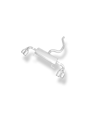 Audi S1 quattro Silenziatore posteriore con uscite destra e sinistra (duplex)x90 Tipo 1 (Cod. F-AU14