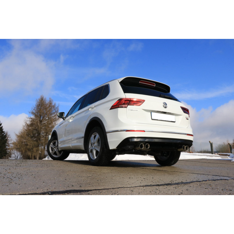 VW Tiguan II Diesel – 4motion Silenziatore posteriore con uscite destra e sinistra (Cod. F-VW20102