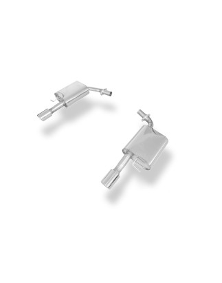 Audi A6 Tipo 4F Silenziatore posteriore destra e sinistra – 1x90 Tipo 17 con uscite destra e sinis