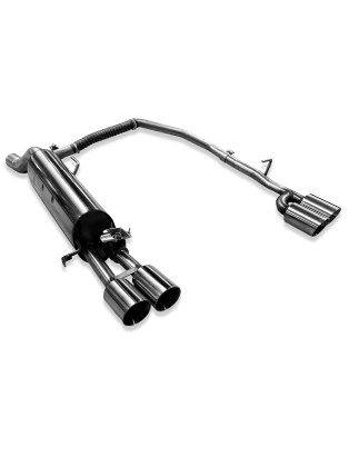 Skoda Fabia PJ Silenziatore posteriore uscita destra/sinistra con valvola di scarico – 2x90 Tipo 2