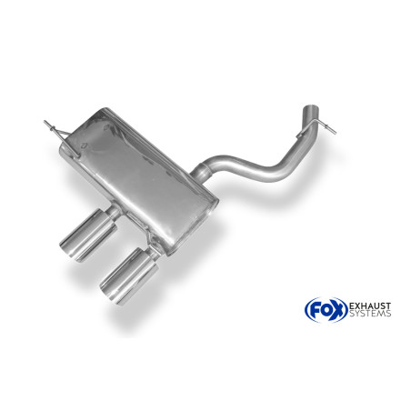 VW Golf V R32 Silenziatore posteriore uscita contig – 2x100 Tipo 25 (Cod. F-VW054232-294)