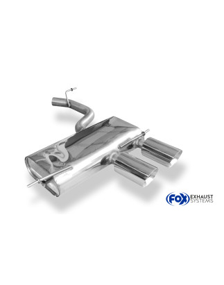VW Golf V R32 Silenziatore posteriore uscita contig – 2x100 Tipo 25 (Cod. F-VW054232-294)