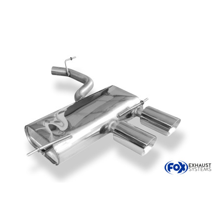VW Golf V R32 Silenziatore posteriore uscita contig – 2x100 Tipo 25 (Cod. F-VW054232-294)