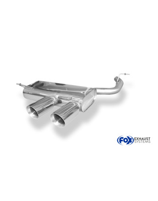 VW Golf V R32 Silenziatore posteriore uscita contig – 2x100 Tipo 25 (Cod. F-VW054232-294)