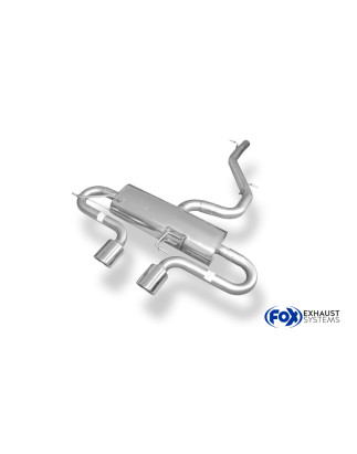 VW Golf VI R 4motion – 1K Silenziatore posteriore con uscite destra e sinistra (duplex) (Cod. F-VW