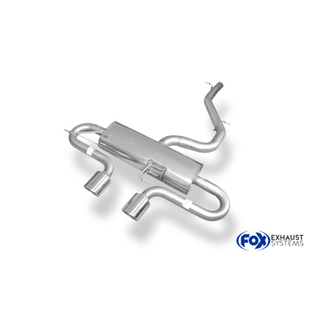 VW Golf VI R 4motion – 1K Silenziatore posteriore con uscite destra e sinistra (duplex) (Cod. F-VW