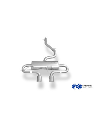 VW Golf VI R 4motion – 1K Silenziatore posteriore con uscite destra e sinistra (duplex) (Cod. F-VW