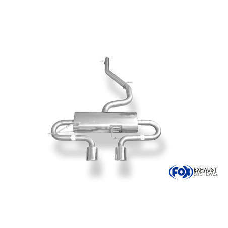 VW Golf VI R 4motion – 1K Silenziatore posteriore con uscite destra e sinistra (duplex) (Cod. F-VW