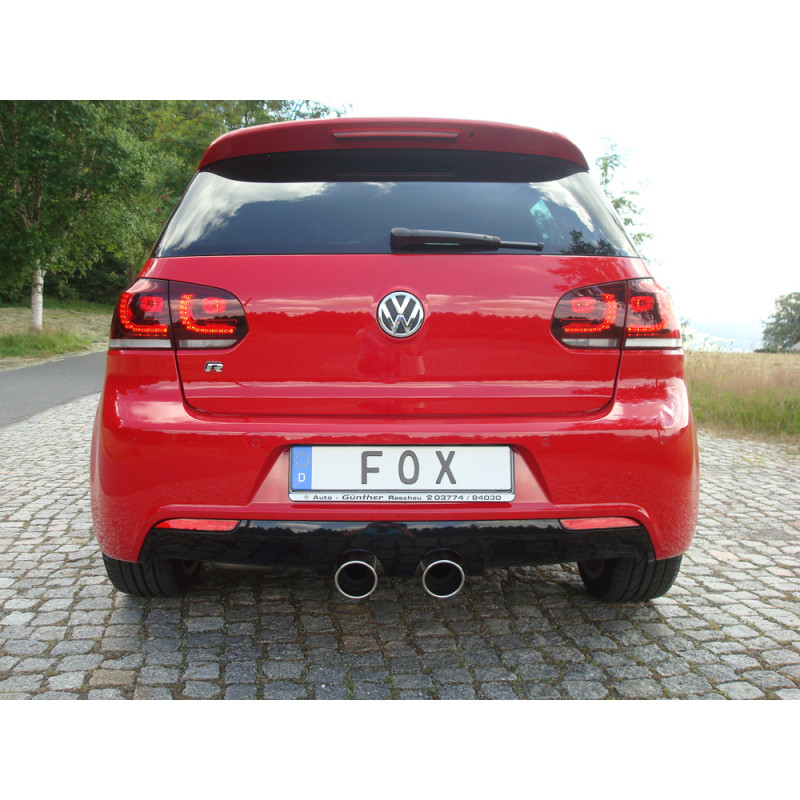 VW Golf VI R 4motion – 1K Silenziatore posteriore con uscite destra e sinistra (duplex) (Cod. F-VW