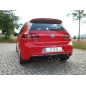 VW Golf VI R 4motion – 1K Silenziatore posteriore con uscite destra e sinistra (duplex) (Cod. F-VW