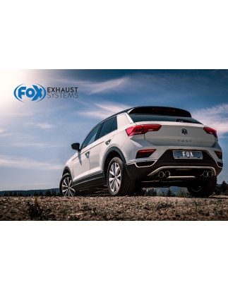 VW T-Roc – trazione anteriore Silenziatore posteriore destra e sinistra – 2x90 tipo (Cod. F-VW25