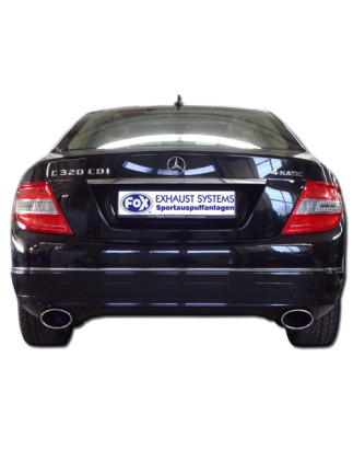 Mercedes C-Class 6 cilindri – W204/S204 Silenziatore posteriore con uscita destrah (Cod. F-MB03201