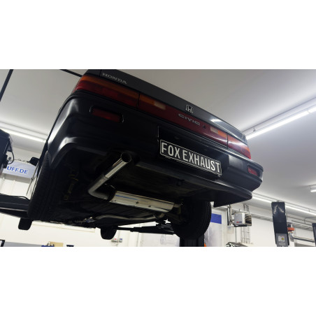 Honda Civic 4 – ED3 Silenziatore posteriore trasversale e Silenziatore anteriore – 1x63 Tipo 10 